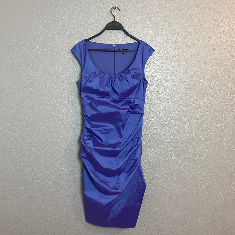 VINTAGE SIGNATURE RUFFLE CAP SLEEVE DRESS {8}